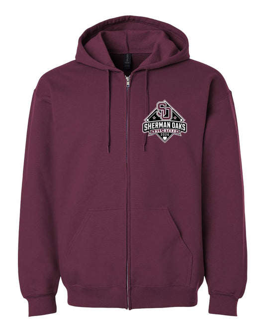 SO ALL-STAR #2 ZIP HOODIE - MAROON