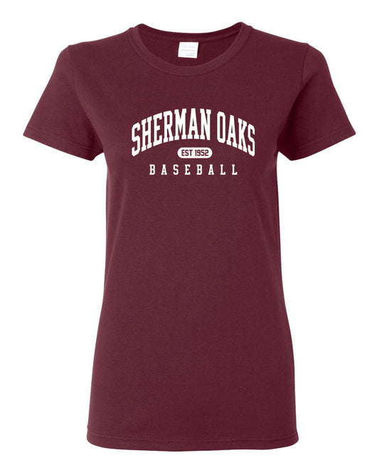 WOMEN'S CLASSIC TEE -MAROON