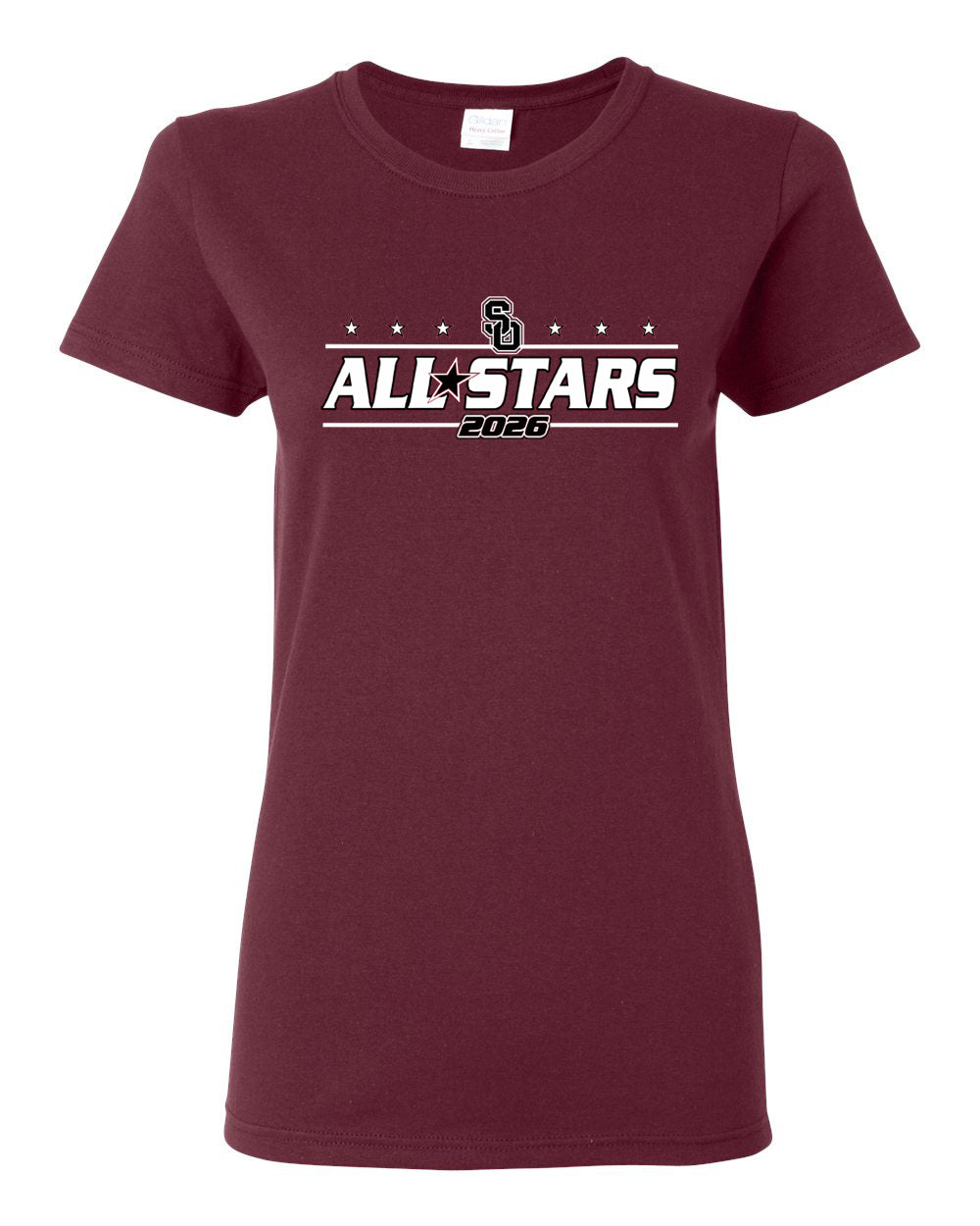 WOMEN'S SO ALL-STAR #1 TEE - MAROON